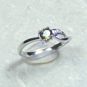 Green Party .45 Carat Sapphire Ring