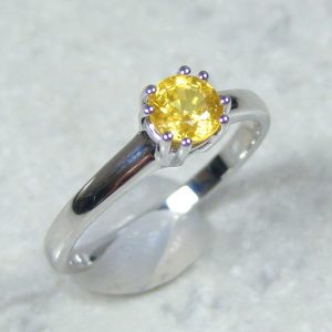 Gold .75 Carat Sapphire Ring