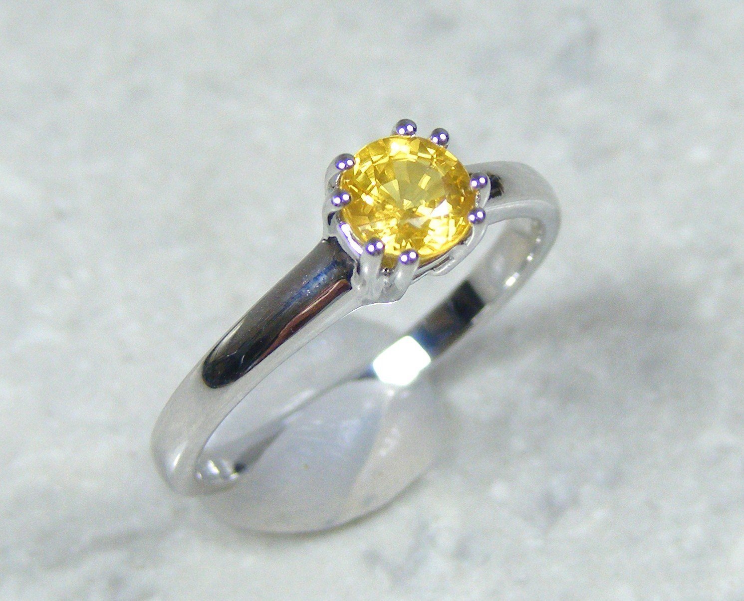Gold .75 Carat Sapphire Ring