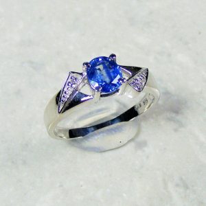 Light Blue .85 Carat Sapphire Ring