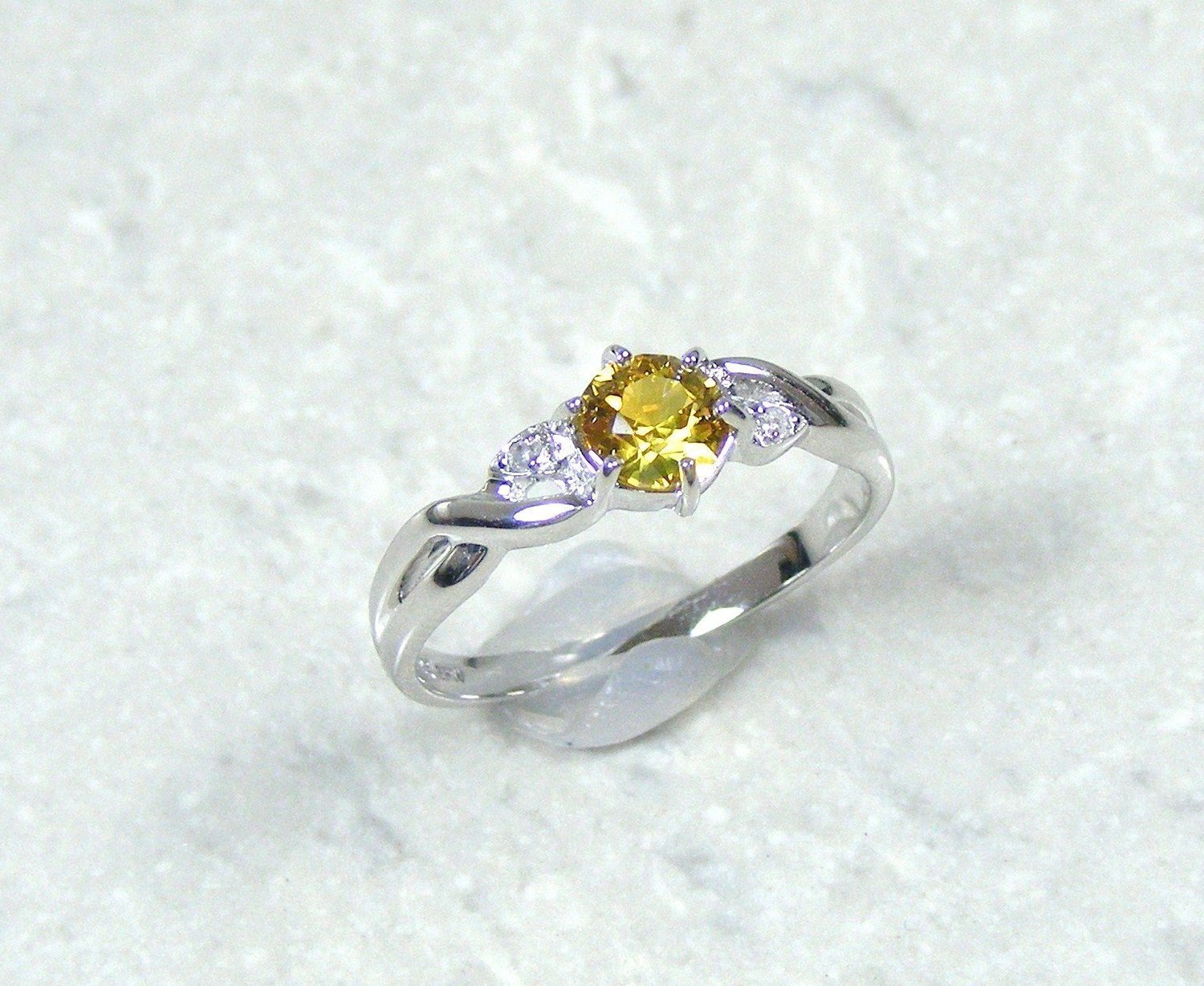 Gold .66 Carat Sapphire Ring